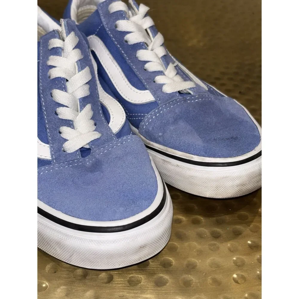 Vans Old Skool Blue White Canvas Men's Skate Casual Lace Up Sneakers